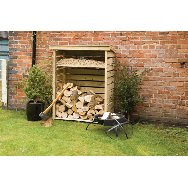 Foundry Select Woodacre 46'' W x 22'' D Wood Log Store & Reviews Wayfair